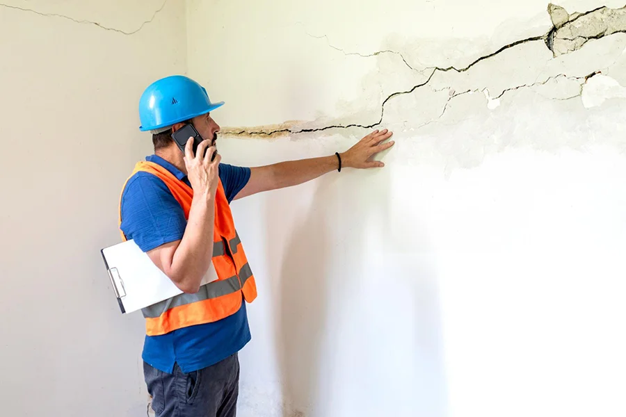 cracked wall structural repair city state